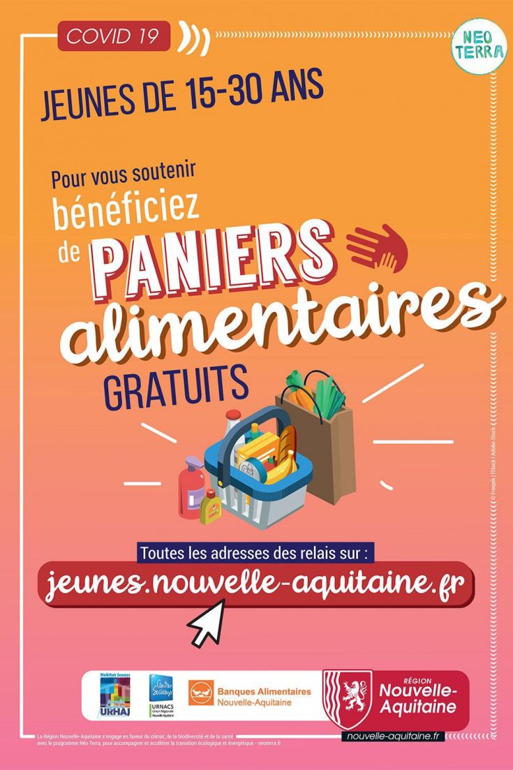 Paniers aide alimentaire COVID- Région Nouvelle-Aquitaine