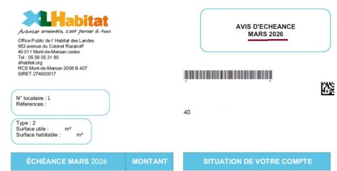 avis d'échéance