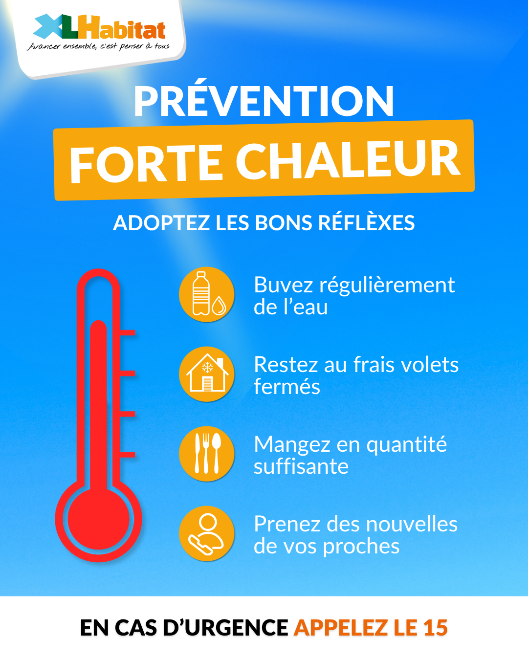 Conseils pour les fortes chaleurs