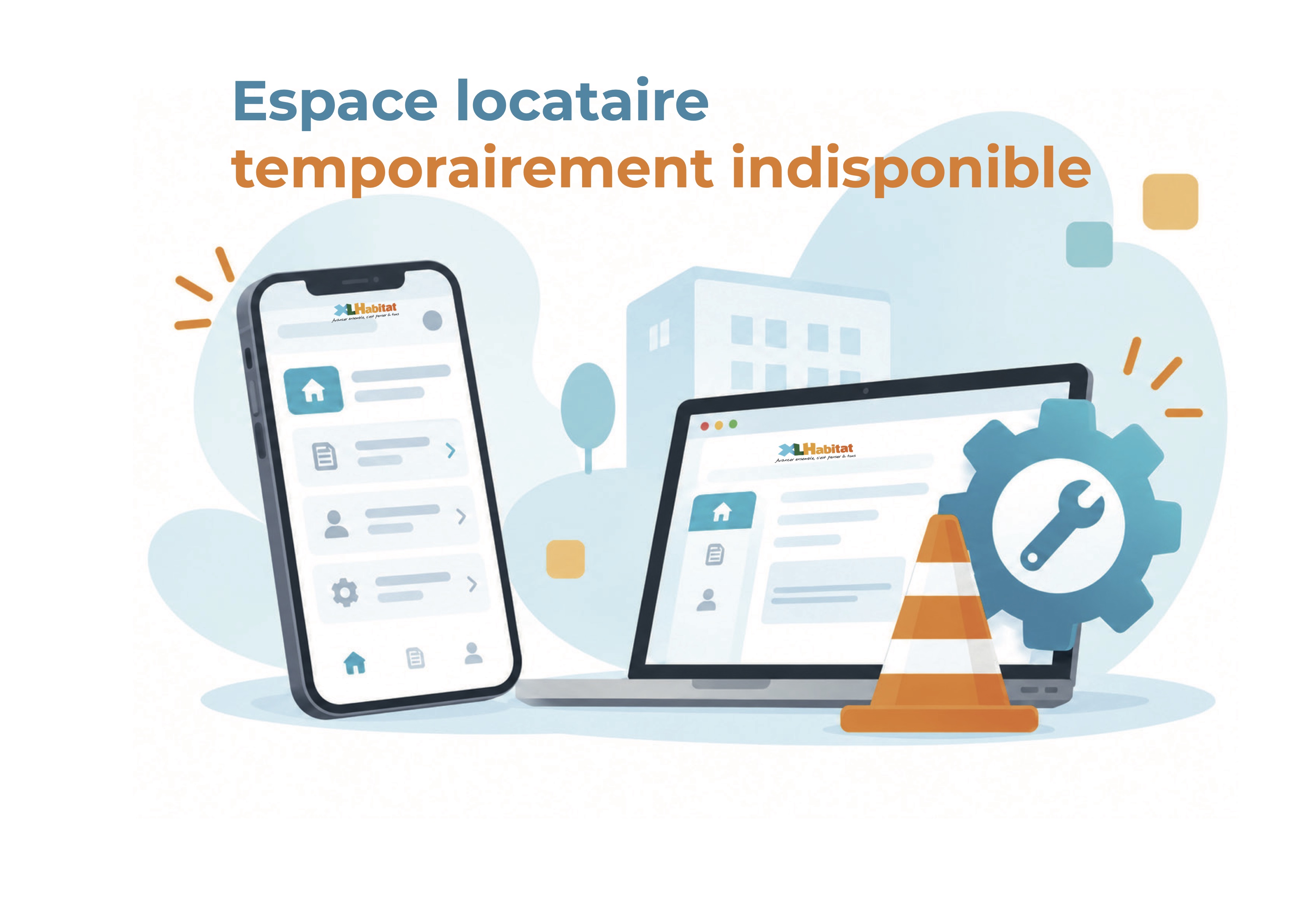 Espace locataire en maintenance